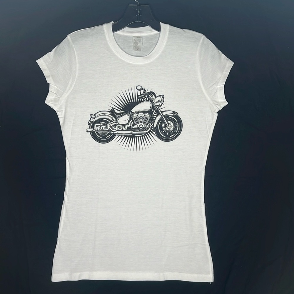 Women’s PIMA FITTED T-SHIRT TOP (find the hidden message) NWOT